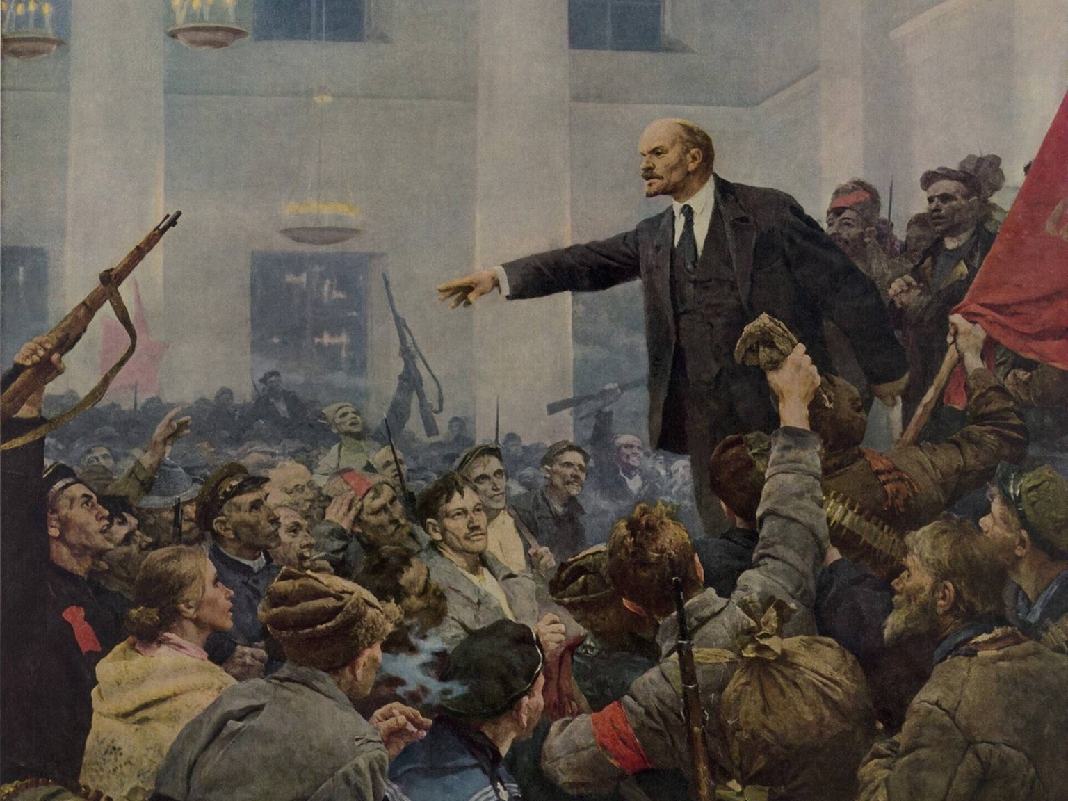 Lenin zitiert den Kommunismus