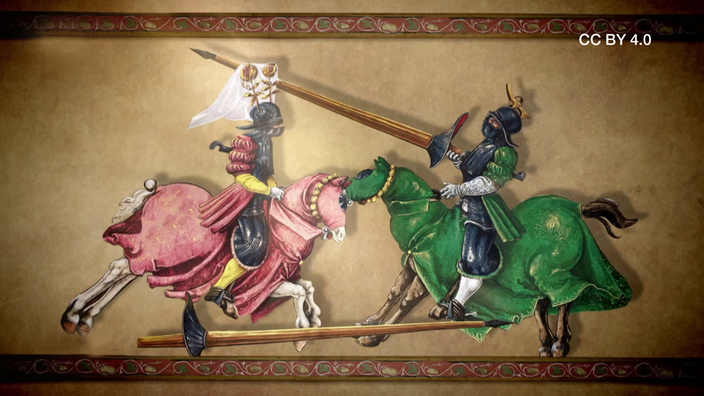 Screenshot aus dem Film "Turniere im Mittelalter "
