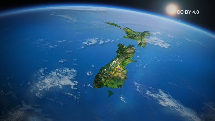 Screenshot aus dem Film "Wie Neuseeland entstanden ist"
