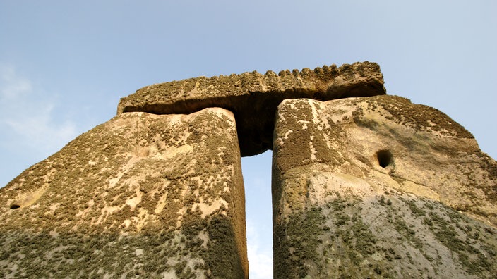 Sarsensteine mit Steindach in Stonehenge