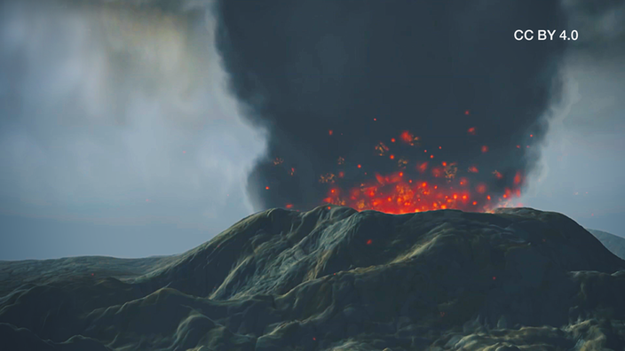 Screenshot aus dem Film "Vulkanismus in den Anden"